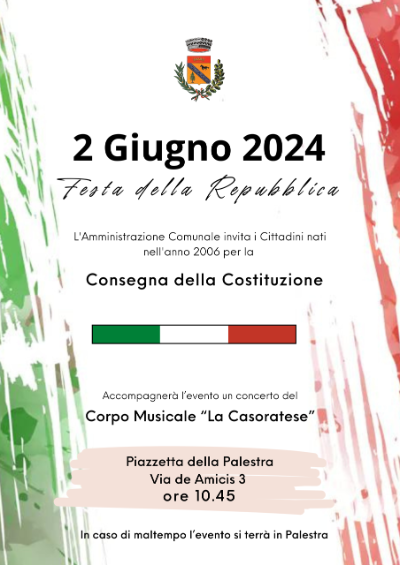 Locandina Festa Repubblica